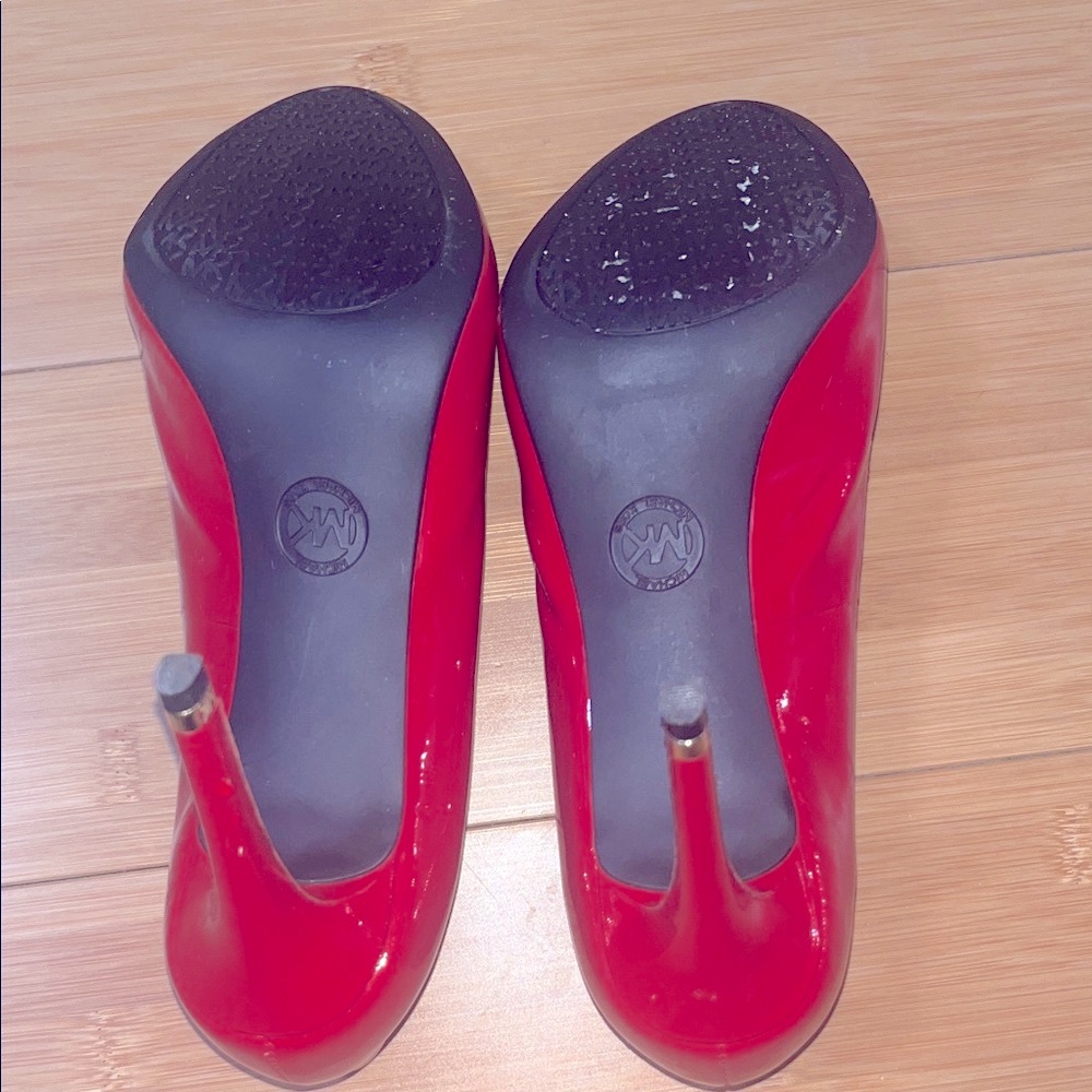 Michael Kors Red Patent Heels - Picture 5 of 5